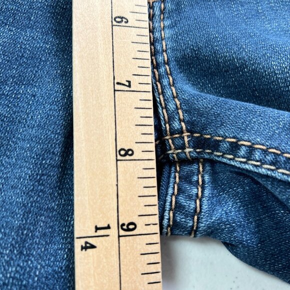 Silver Suki Jeans Skinny Womens 26/29 Blue Stretch Denim Heavy Stitching - Picture 9 of 10